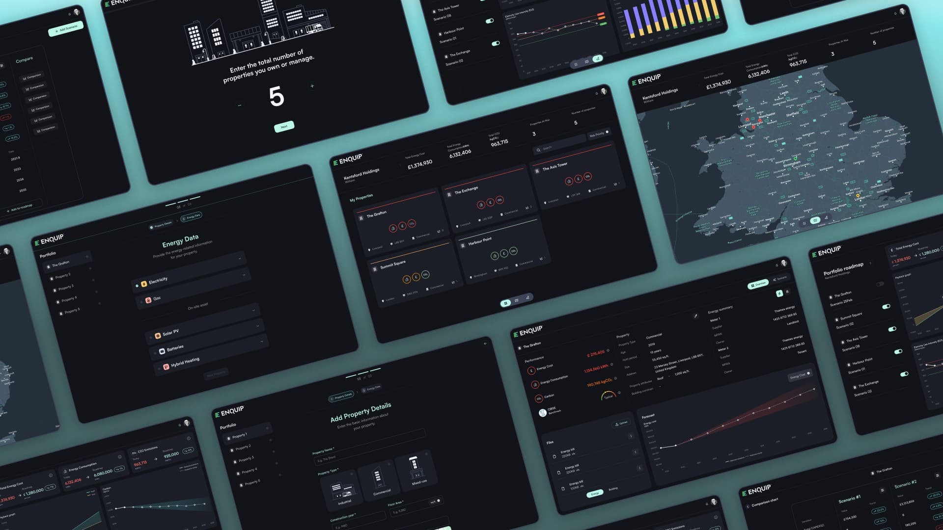 Comprehensive dashboard for real estate portfolio management