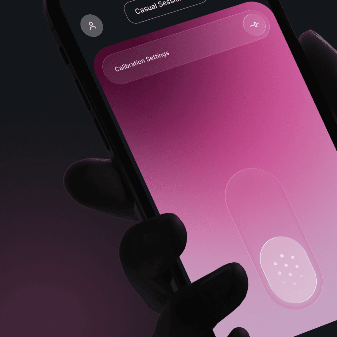 Adjusting calibration settings by touch during a live session