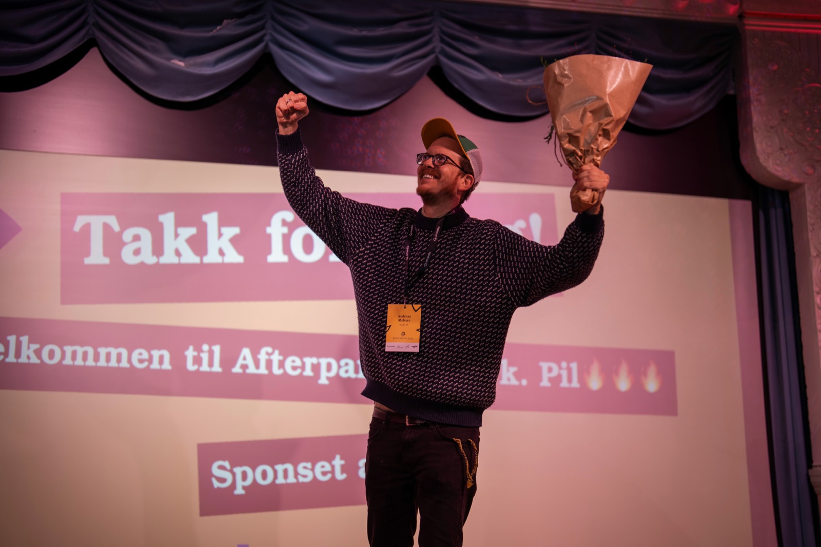 Andreas at the Marketing Awards