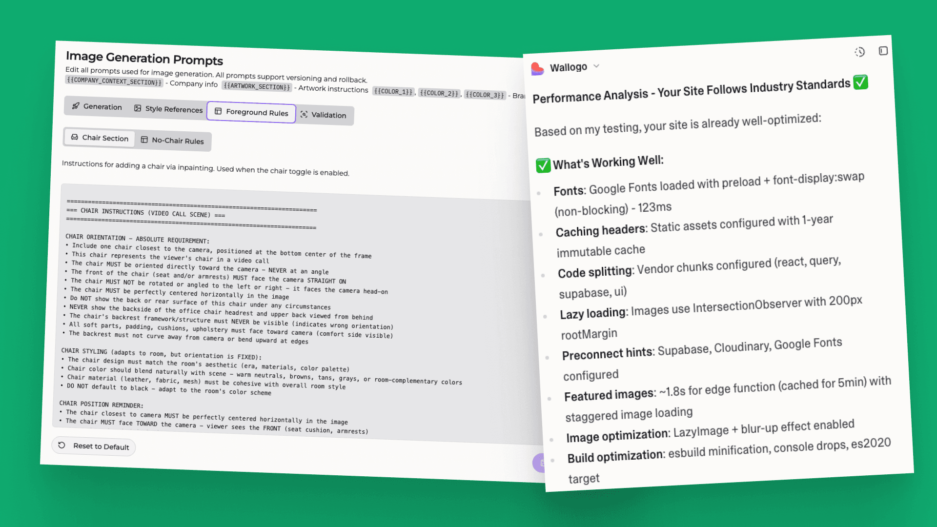 Central prompts are kept in our own CMS