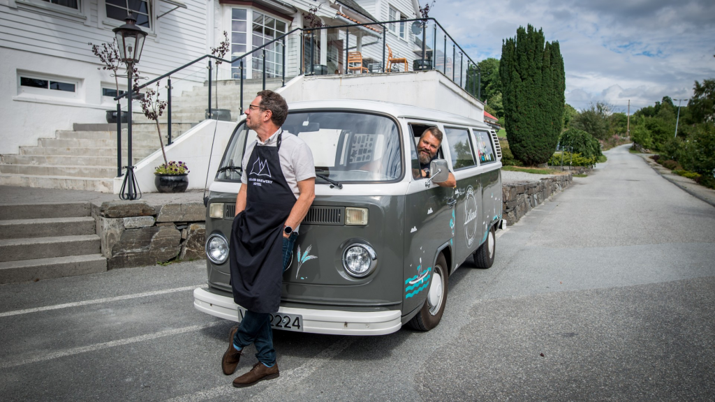 Eyvind & Per Kristian with the VW bus